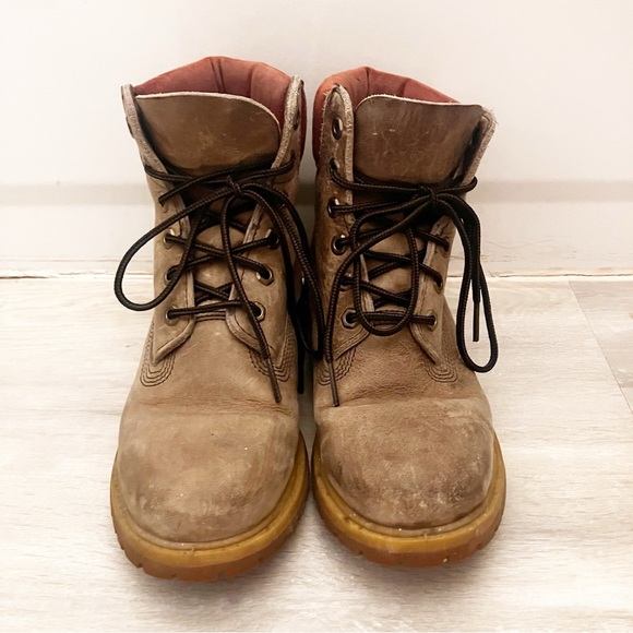 Timberland premium classic combat hiking taupe suede boots size 8 - Picture 2 of 8